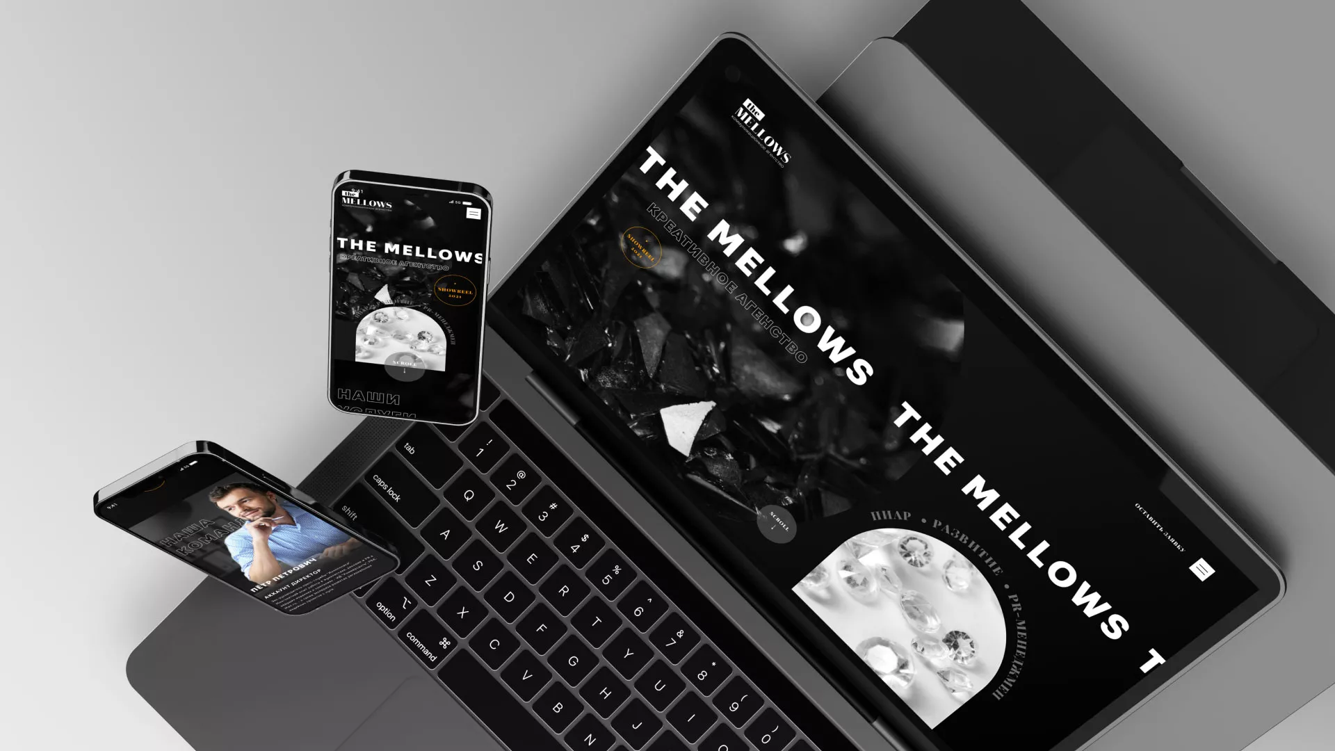 Разработка сайта креативного агентства «The Mellows» в Апрелевке